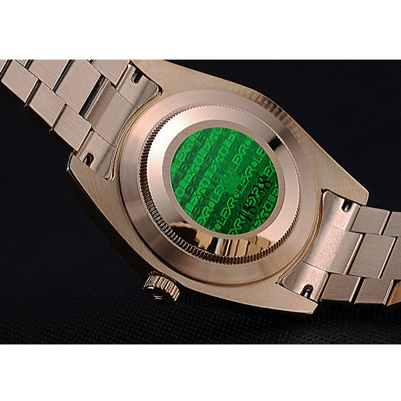 Aaa replica watch Gold Day-Date Bracelet Dial White 622546 Rolex 1016